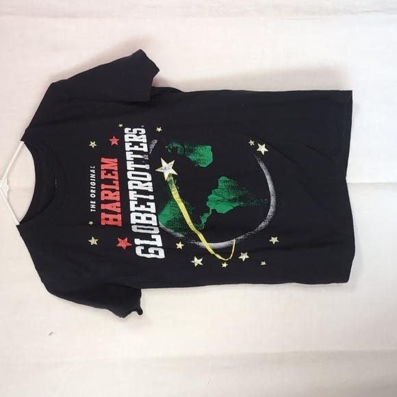 Harlem Globetrotters Tops - Harlem Globetrotters Black Short Sleeve Tee Size Medium